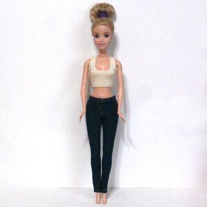 2012 Mattel 12 Inch BARBIE DOLL Blonde Hair, Blue Eyes, 1186 MJ, 1, NL, 07341